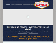 Tablet Screenshot of lasvegasdetectives.com